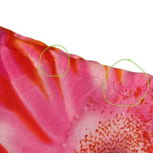 Vtg 90s Y2K Floral Chiffon Maxi Skirt Elastic Waist Whimsical Fairy Festival - Picture 12 of 12